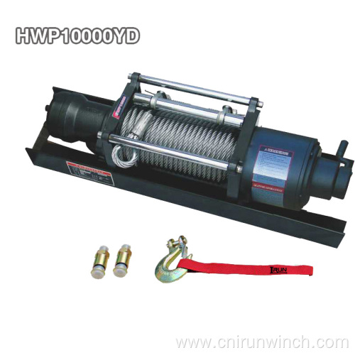 Dual Speed Hydraulic Industrial Winch 10000 Lb